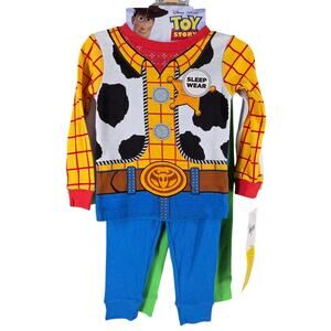 DISNEY COLLECTION TODDLER BOYS 4-PC TOY STORY PAJAMA SETS BUZZ & WOODY SIZE 2T